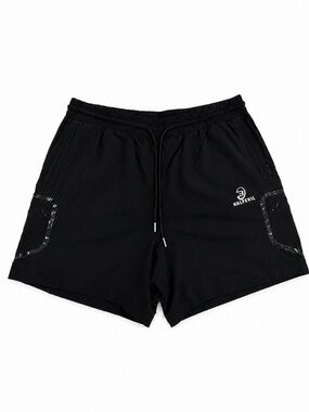 HALF EVIL 333 Like New Black Nylon Shorts with Zip Pockets